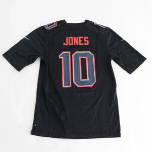 Nike NFL On  Field Black Gray Mac Jones New England Patriots Jersey Size S